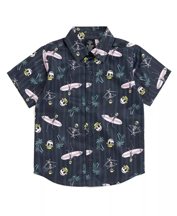 Рубашка на пуговицах Disney Toy Story Mickey Mouse Cars для малышей и детей постарше Nightmare Before Christmas, черный
Рубашка на пуговицах Disney Toy Story Mickey Mouse Cars для малышей и детей постарше Nightmare Before Christmas, черный