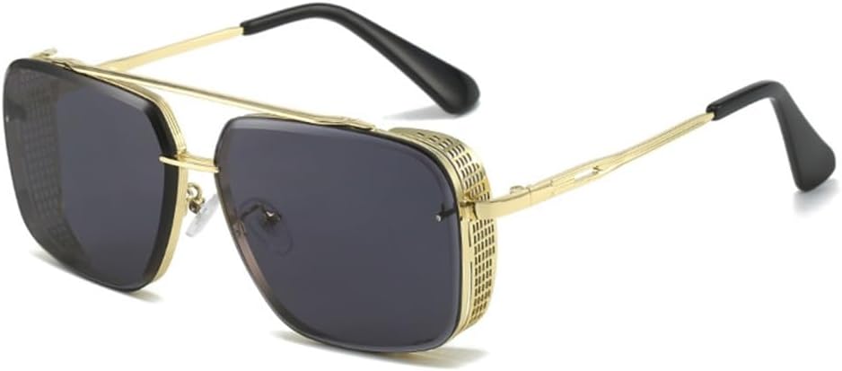 Солнцезащитные очки в стиле стимпанк для мужчин, винтажные солнцезащитные очки для мужчин, ретро-очки без оправы в стиле панк, солнцезащитные очки-маска с защитой от УФ-излучения UV400 LANGSER, C2 Gold Gray
Солнцезащитные очки в стиле стимпанк для мужчин, винтажные солнцезащитные очки для мужчин, ретро-очки без оправы в стиле панк, солнцезащитные очки-маска с защитой от УФ-излучения UV400 LANGSER, C2 Gold Gray