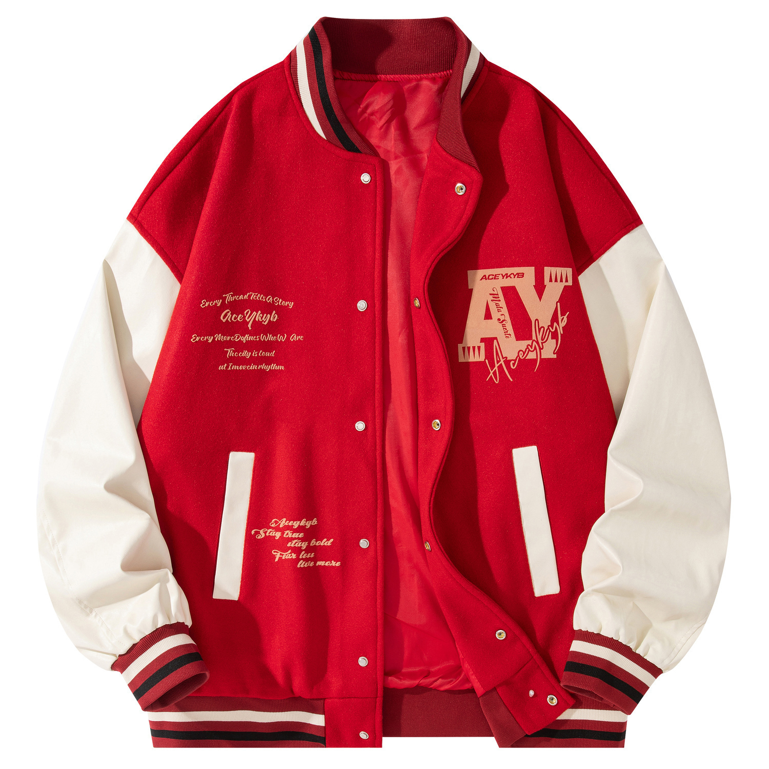 YK&YB Тао Хуан Бейсбольная куртка унисекс, Burgundy
YK&YB Тао Хуан Бейсбольная куртка унисекс, Burgundy