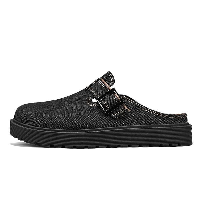 BAKE Мужские противоскользящие тапочки с закрытым носком, устойчивые к запахам и истиранию, черные, цвет Black
BAKE Мужские противоскользящие тапочки с закрытым носком, устойчивые к запахам и истиранию, черные, цвет Black