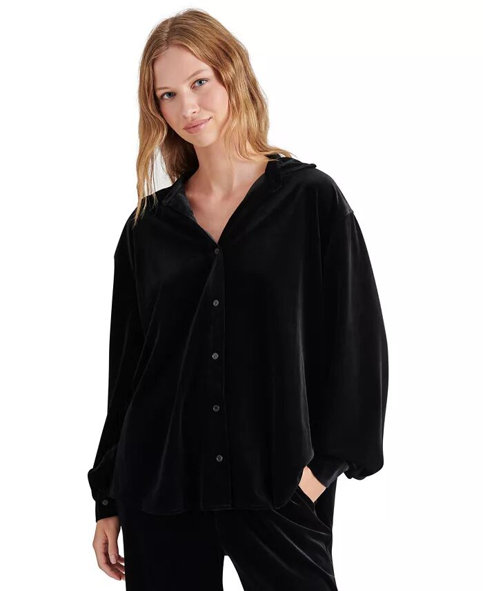 Женская блузка Jaelynn Velvet с отложным воротником Steve Madden, черный
Женская блузка Jaelynn Velvet с отложным воротником Steve Madden, черный