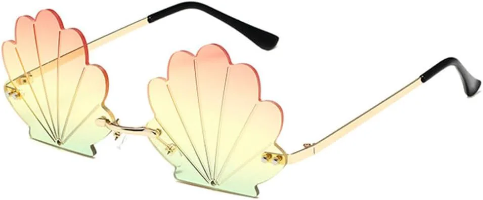 Модные солнцезащитные очки без оправы в форме цветка для женщин, ретро-стиль, прозрачные линзы с текстурой ракушки, женские солнцезащитные очки MTZJH, Red
Модные солнцезащитные очки без оправы в форме цветка для женщин, ретро-стиль, прозрачные линзы с текстурой ракушки, женские солнцезащитные очки MTZJH, Red