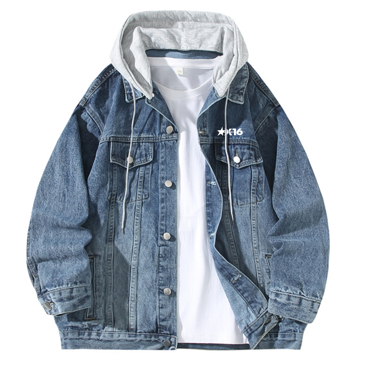 Джинсовая куртка унисекс с капюшоном, умеренно прямого кроя X1617, синий top
Джинсовая куртка унисекс с капюшоном, умеренно прямого кроя X1617, синий top