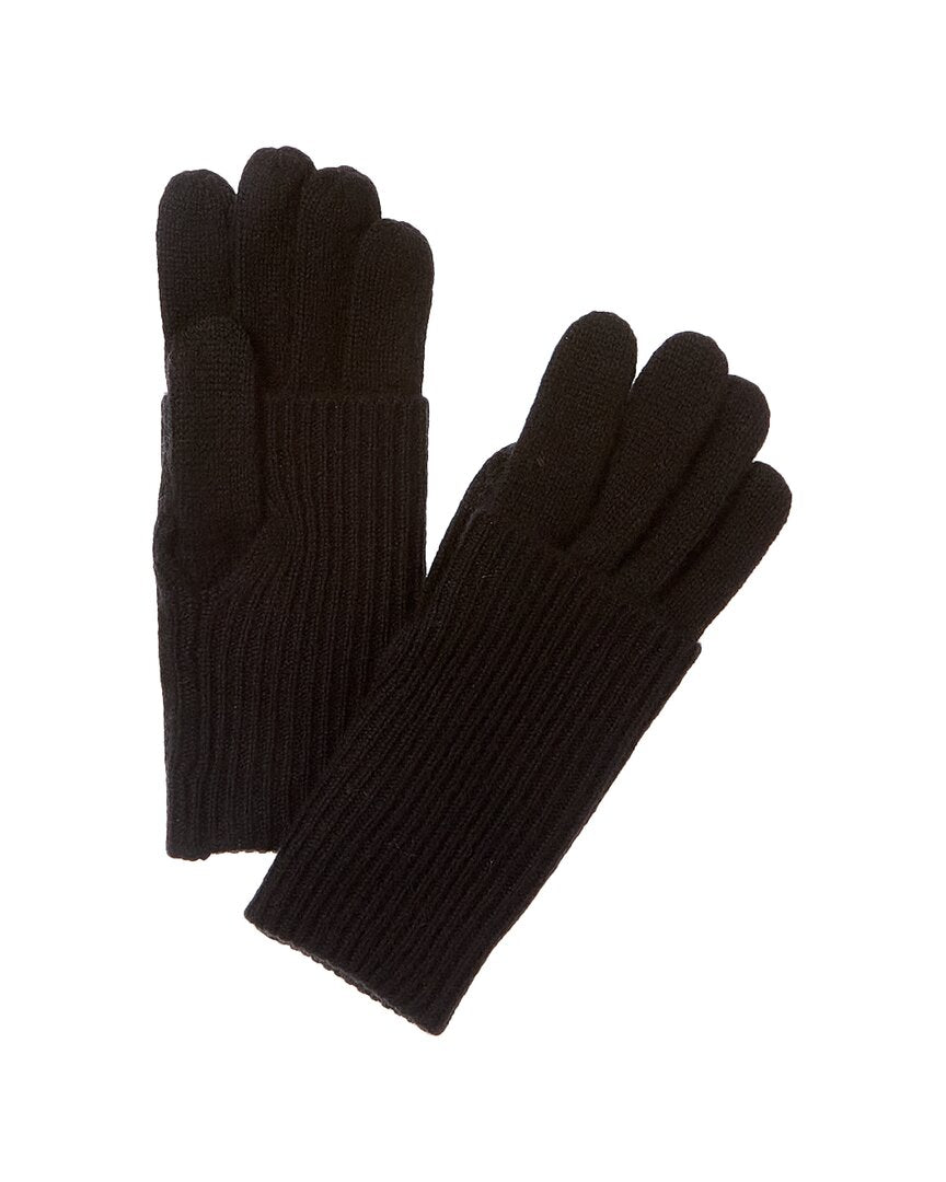 Amicale Cashmere Кашемировые перчатки с отворотом и манжетой в рубчик, черный
Amicale Cashmere Кашемировые перчатки с отворотом и манжетой в рубчик, черный