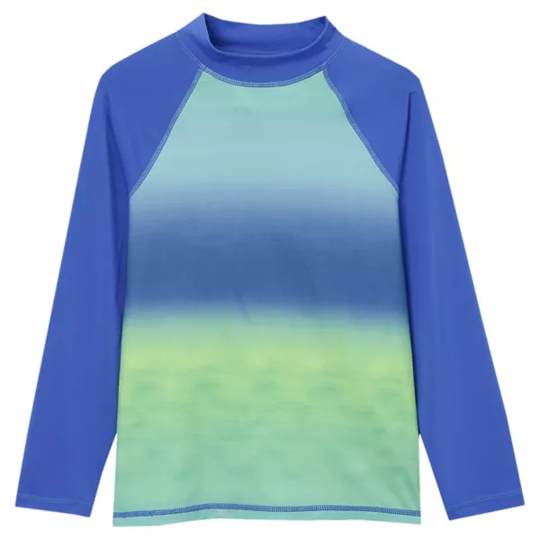 Плавки-рашгарды с длинным рукавом и воротником-стойкой для мальчиков 2-20 лет, UPF 50 Lands' End, цвет blue green ombre
Плавки-рашгарды с длинным рукавом и воротником-стойкой для мальчиков 2-20 лет, UPF 50 Lands' End, цвет blue green ombre