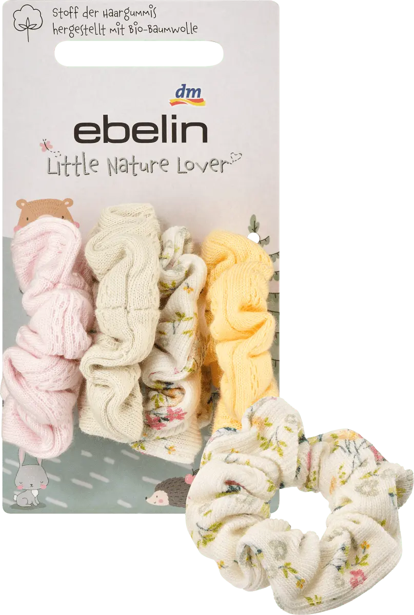 Резинки для волос из органического хлопка 4 шт. ebelin
Резинки для волос из органического хлопка 4 шт. ebelin