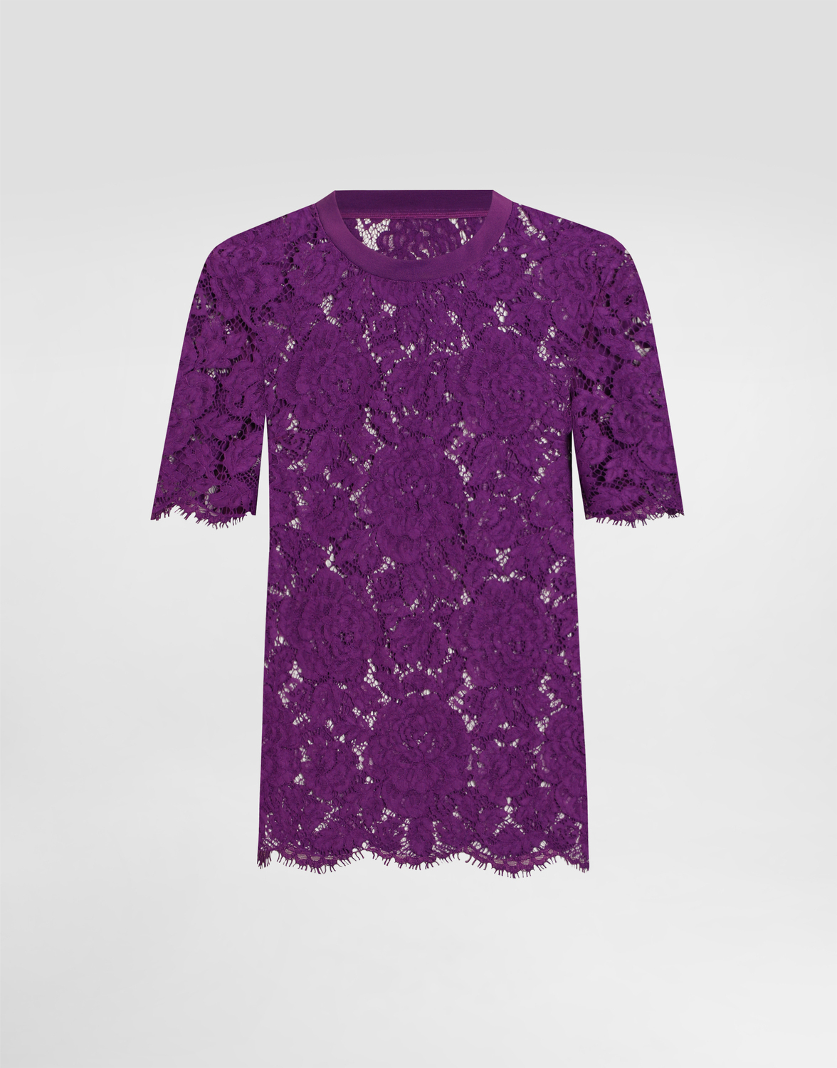 Топ из цветочного кружева кордонетто Dolce & Gabbana, фиолетовый
Топ из цветочного кружева кордонетто Dolce & Gabbana, фиолетовый