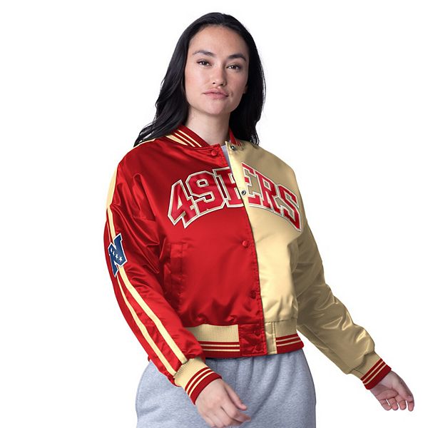 Женская укороченная куртка на молнии san francisco 49ers zone blitz из сатина цвета scarlet/gold Starter
Женская укороченная куртка на молнии san francisco 49ers zone blitz из сатина цвета scarlet/gold Starter