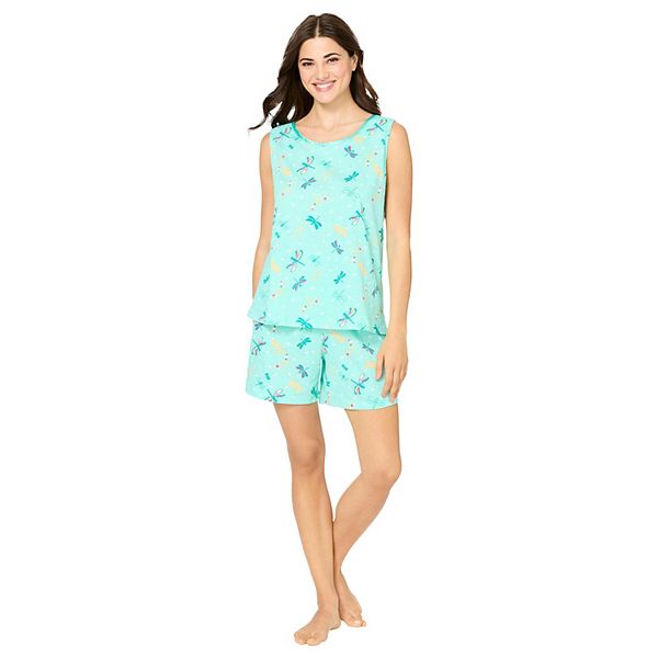 Пижамный комплект Plus size: майка и шорты Dreams & Co., Aqua Mint Dragonfly
Пижамный комплект Plus size: майка и шорты Dreams & Co., Aqua Mint Dragonfly