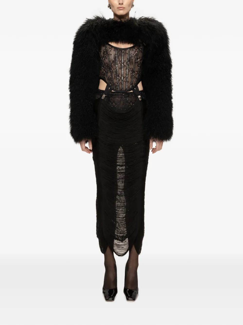 Кружевное платье миди Nissa, черный
Кружевное платье миди Nissa, черный