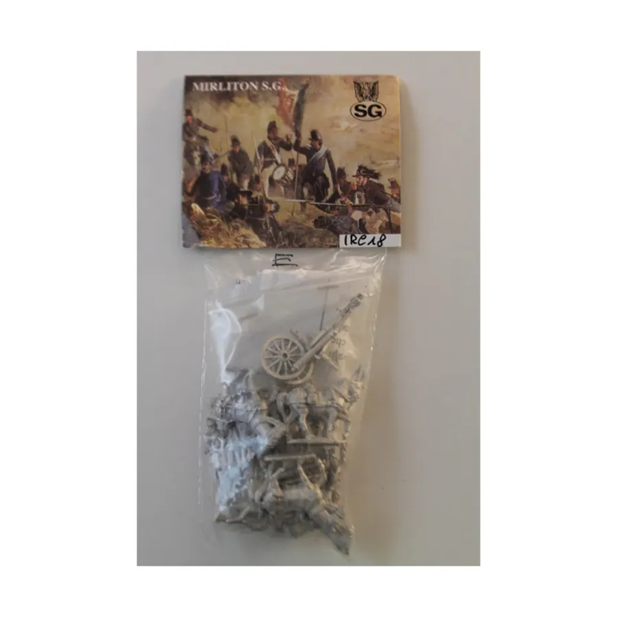 Война за независимость Италии — артиллерийский поезд с лошадьми и пушками, Historical Miniatures (15mm) (Mirliton SG)
Война за независимость Италии — артиллерийский поезд с лошадьми и пушками, Historical Miniatures (15mm) (Mirliton SG)