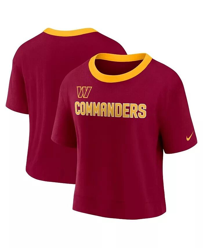 Женский модный укороченный топ с высокими бедрами Washington Commanders бордового цвета Nike
Женский модный укороченный топ с высокими бедрами Washington Commanders бордового цвета Nike