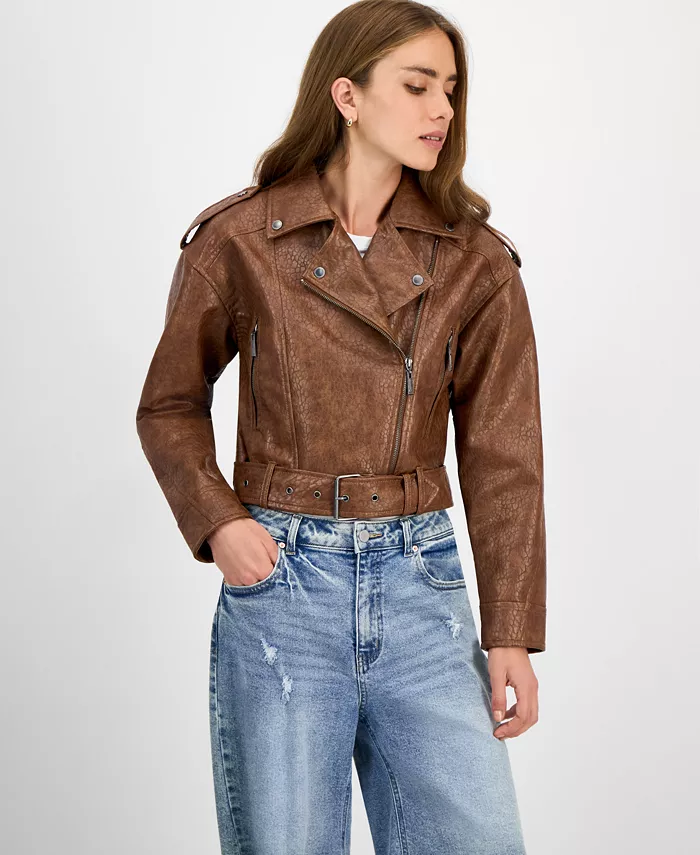 Куртка из искусственной кожи с поясом для юниоров Jou Jou, коричневый
Куртка из искусственной кожи с поясом для юниоров Jou Jou, коричневый