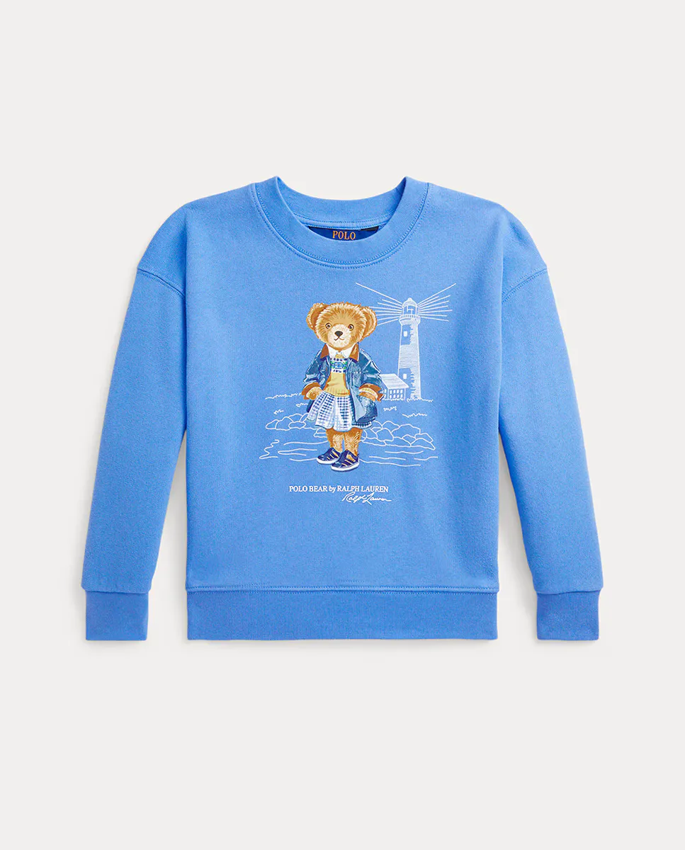 Плюшевая толстовка для девочек с изображением медведя Поло Polo Ralph Lauren, синий
Плюшевая толстовка для девочек с изображением медведя Поло Polo Ralph Lauren, синий