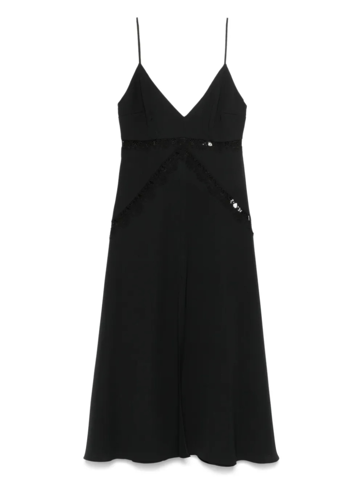 Платье миди с вышивкой NISSA, черный 
Платье миди с вышивкой NISSA, черный