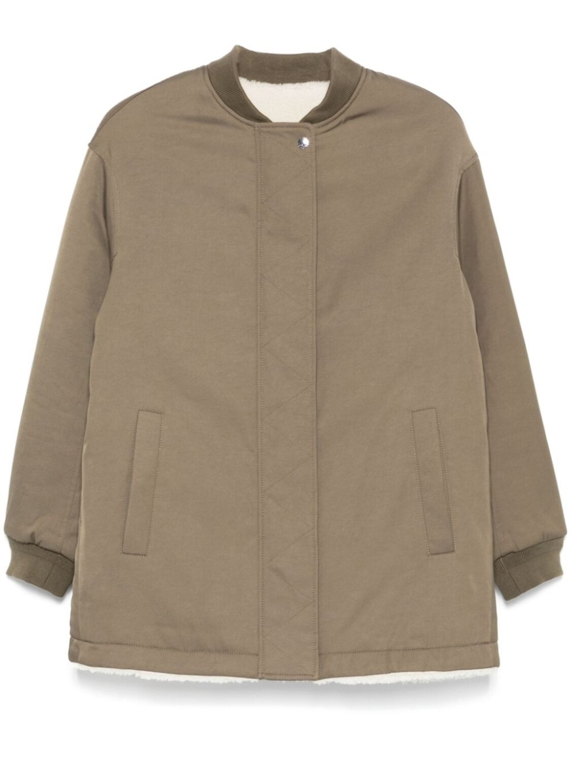 Yves Salomon двустороннее пальто, зеленый
Yves Salomon двустороннее пальто, зеленый