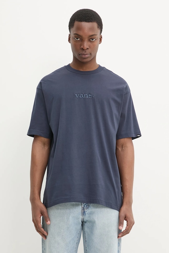 Хлопковая футболка Vans, темно-синий
Хлопковая футболка Vans, темно-синий