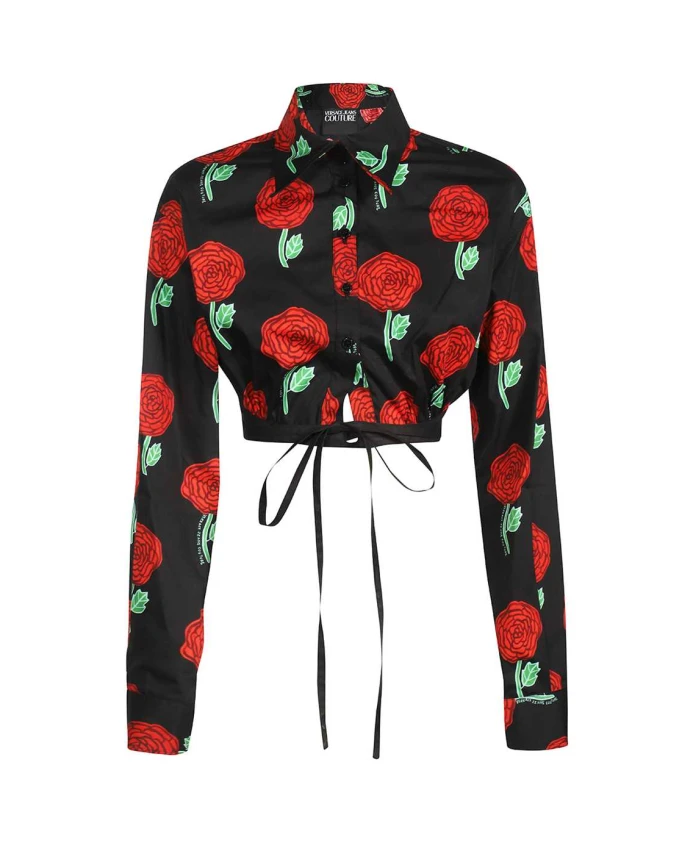 Укороченная хлопковая рубашка Versace Jeans Couture, мультиколор
Укороченная хлопковая рубашка Versace Jeans Couture, мультиколор