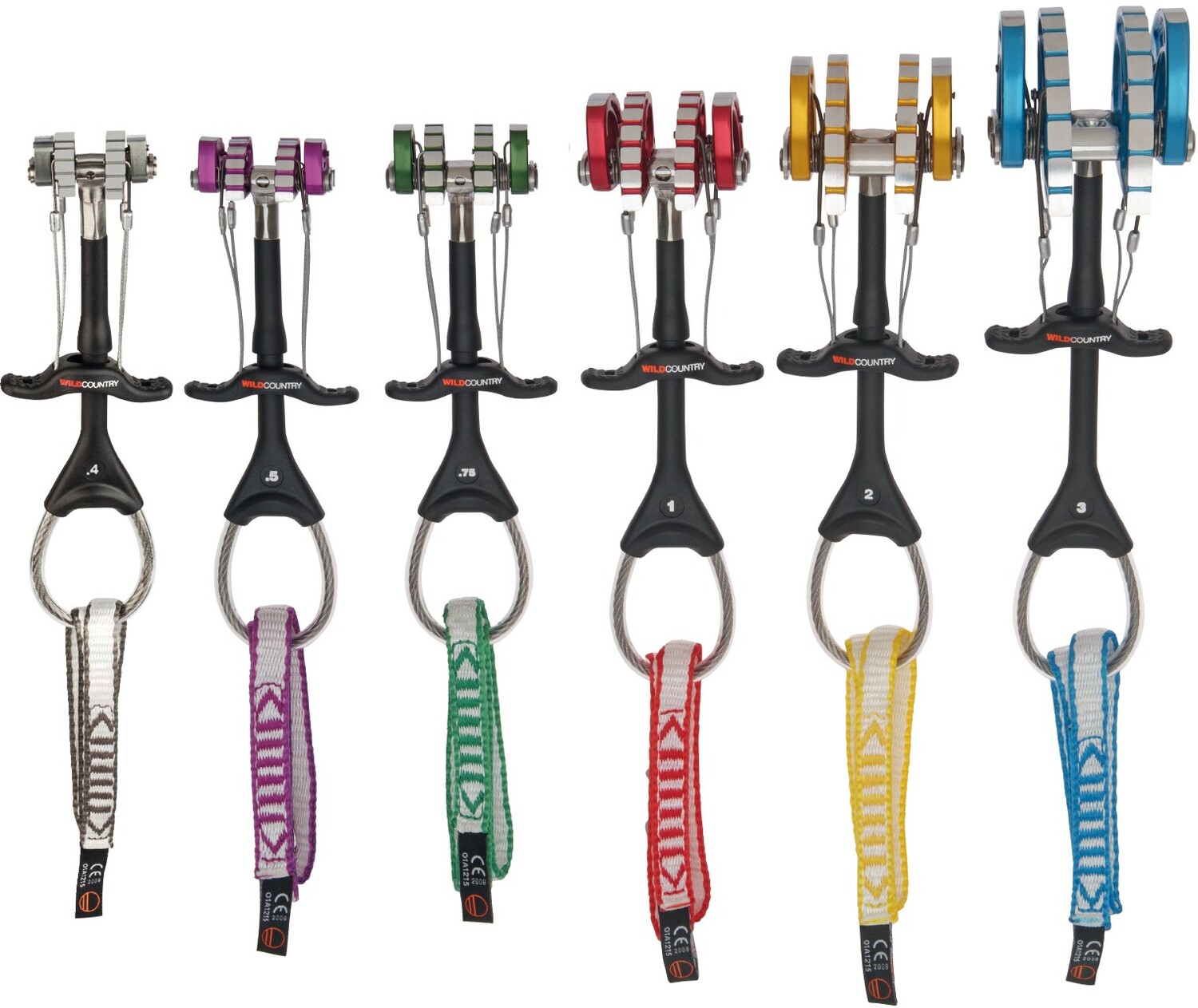 Набор камер для друзей — #0.4, 0.5, 0.75, 1, 2, 3 Wild Country, мультиколор