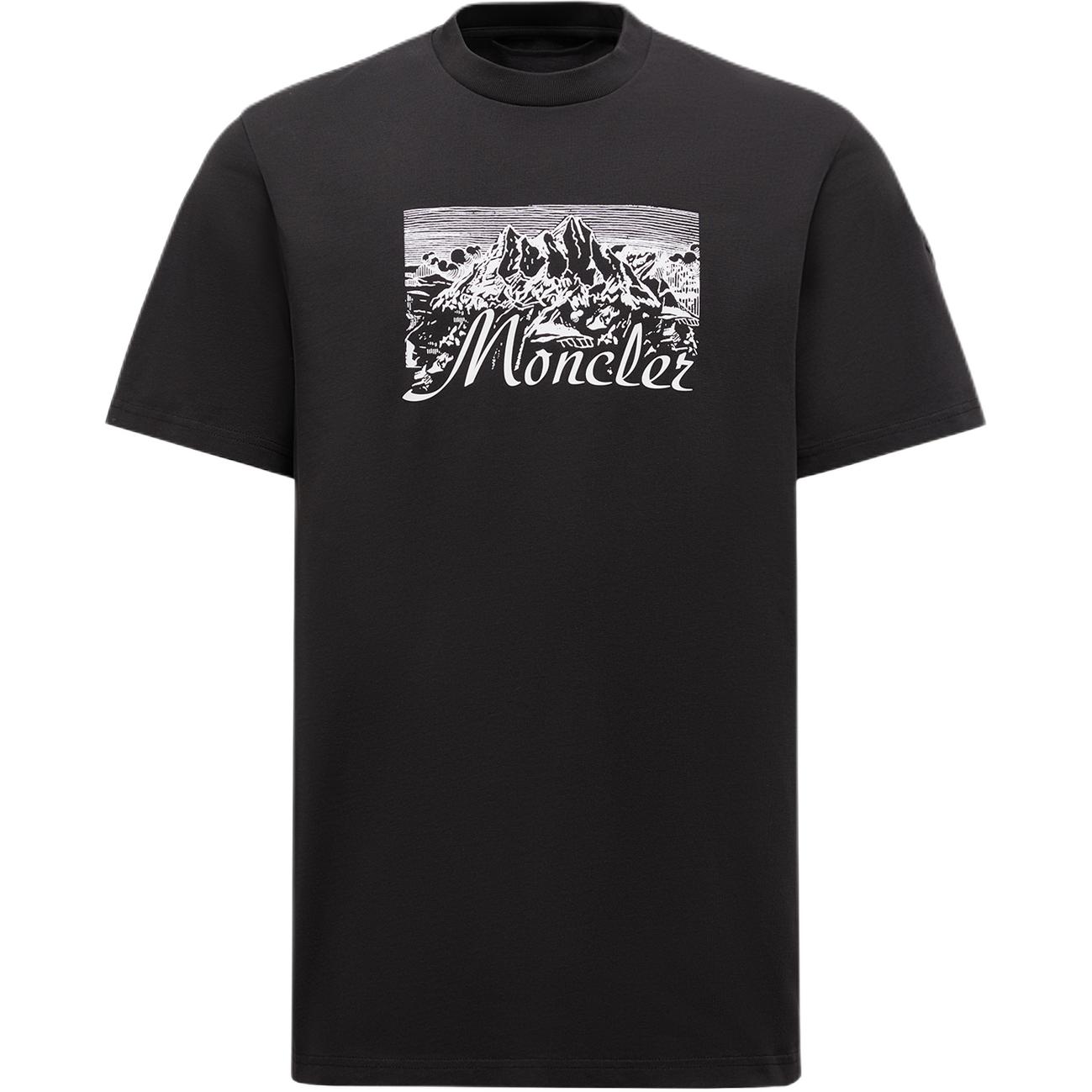 Футболка с горным принтом Moncler, черный
Футболка с горным принтом Moncler, черный