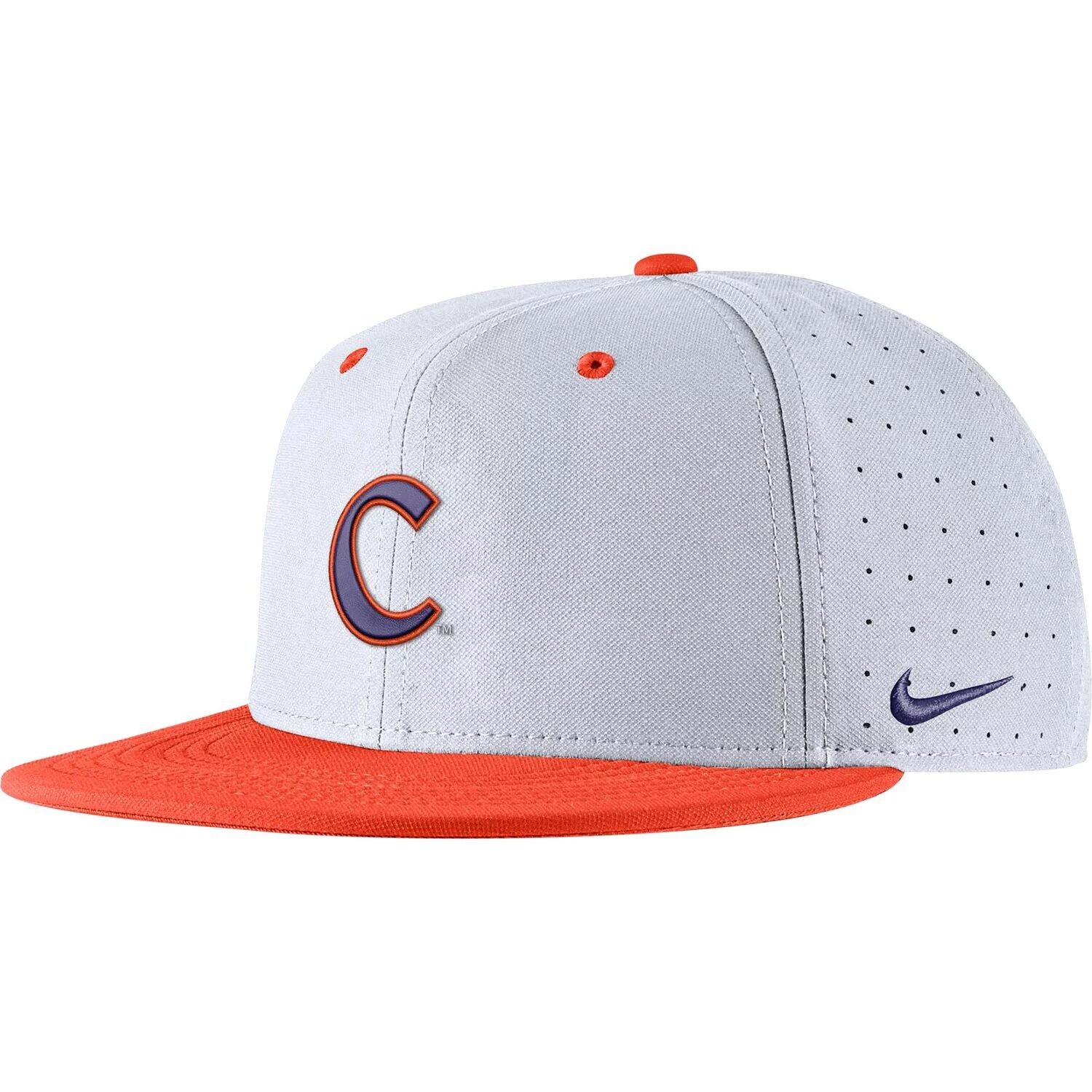 Мужская приталенная бейсболка Nike Clemson Tigers Aero True Baseball Performance белого цвета
Мужская приталенная бейсболка Nike Clemson Tigers Aero True Baseball Performance белого цвета