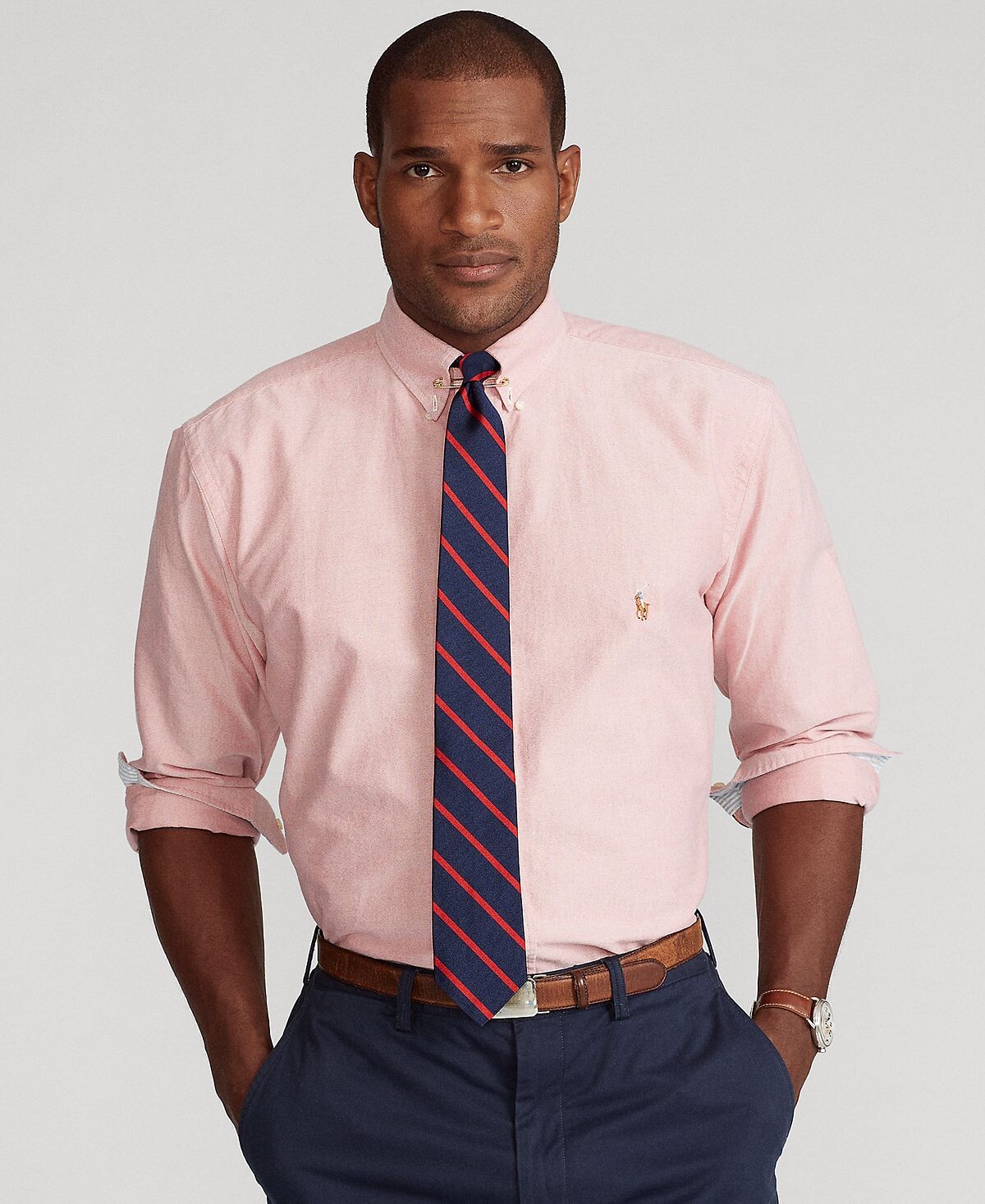 Мужская культовая оксфордская рубашка Big & Tall Polo Ralph Lauren
Мужская культовая оксфордская рубашка Big & Tall Polo Ralph Lauren