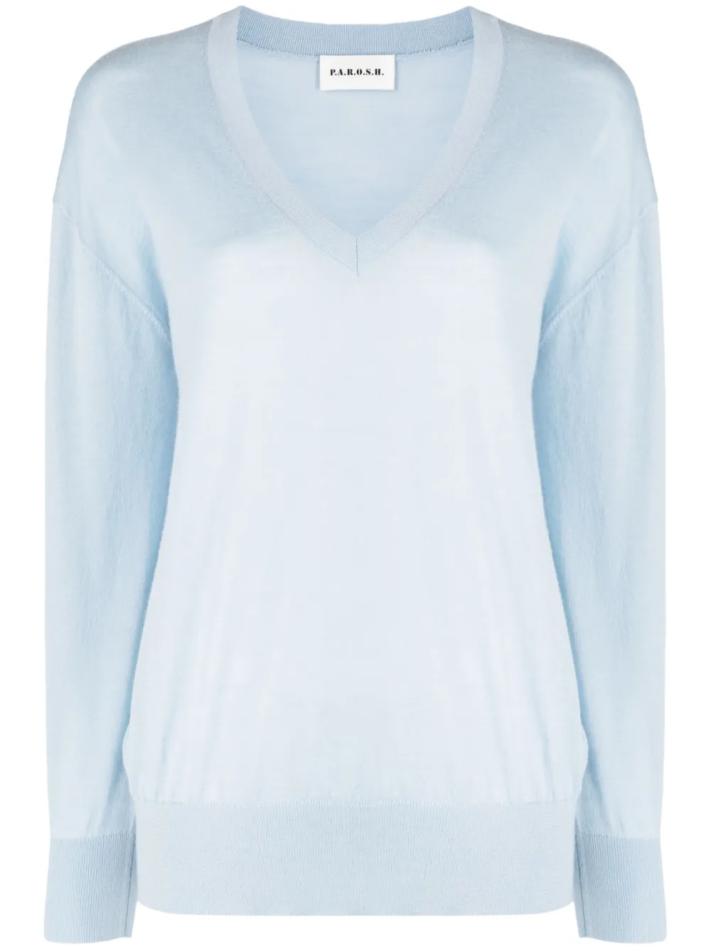 Джемпер Maglia тонкой вязки с V-образным вырезом P.A.R.O.S.H., синий
Джемпер Maglia тонкой вязки с V-образным вырезом P.A.R.O.S.H., синий