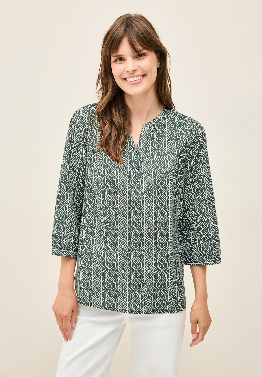 Блуза GEMUSTERTE Cecil, зеленый
Блуза GEMUSTERTE Cecil, зеленый