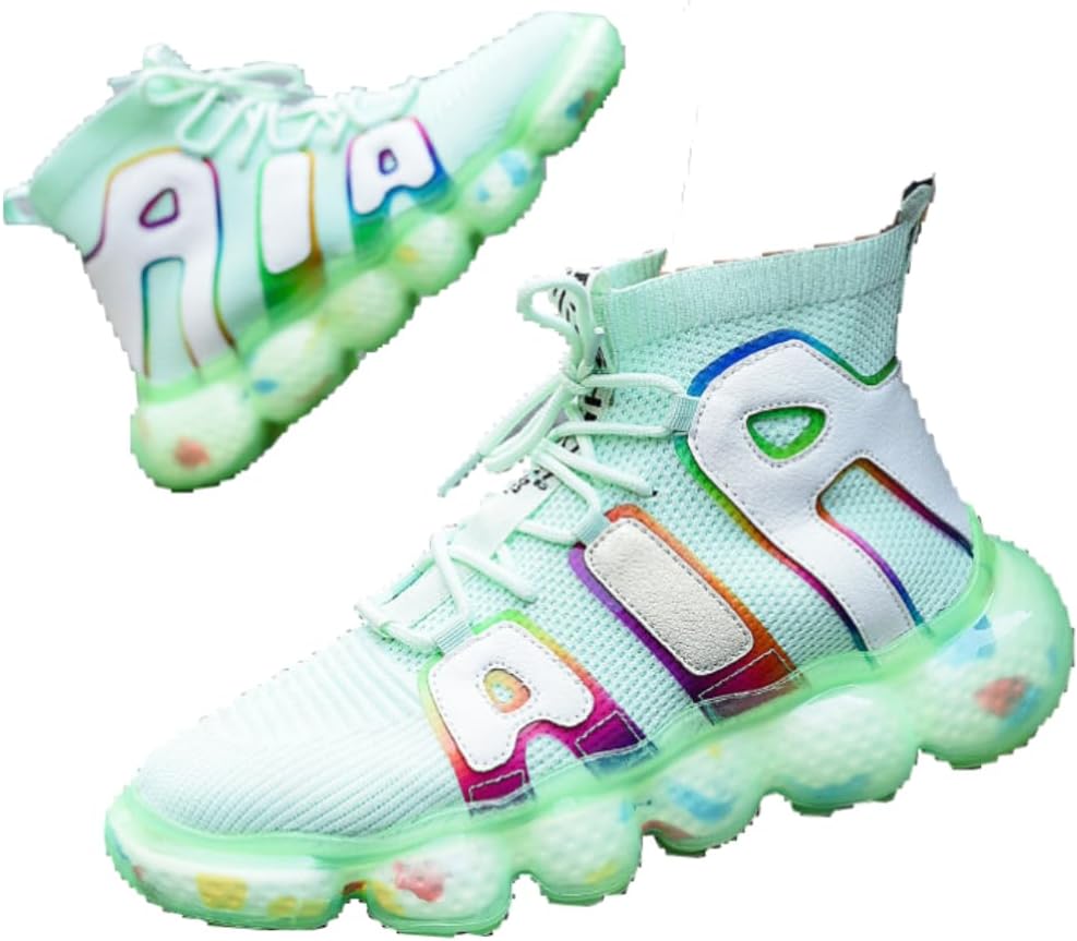 Высокие повседневные кроссовки для ходьбы, противоскользящие, дышащие, легкие с сеткой, с буквенным принтом, для мужчин Lexamen, зеленый
Высокие повседневные кроссовки для ходьбы, противоскользящие, дышащие, легкие с сеткой, с буквенным принтом, для мужчин Lexamen, зеленый