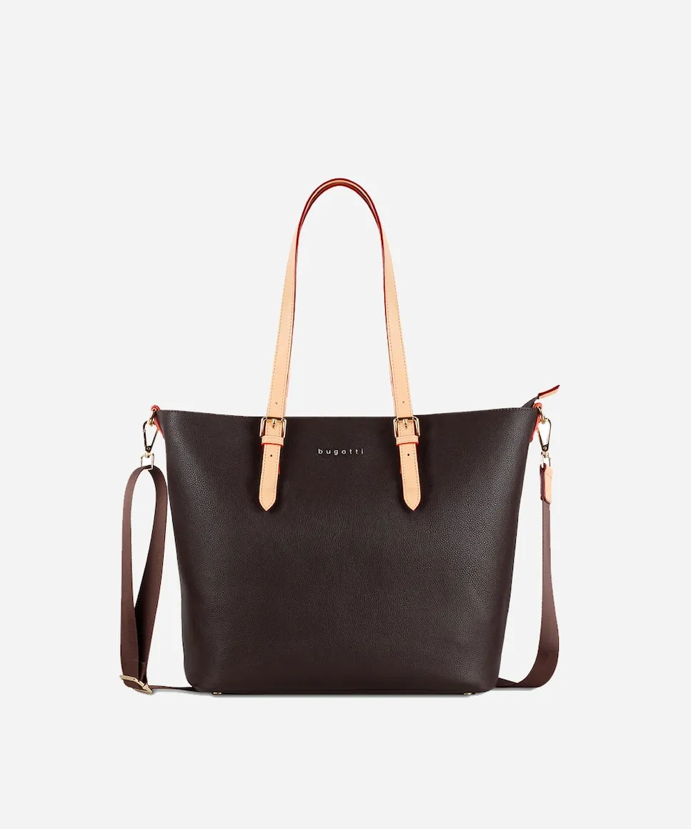Большая кожаная сумка через плечо Bugatti, коричневый
Большая кожаная сумка через плечо Bugatti, коричневый