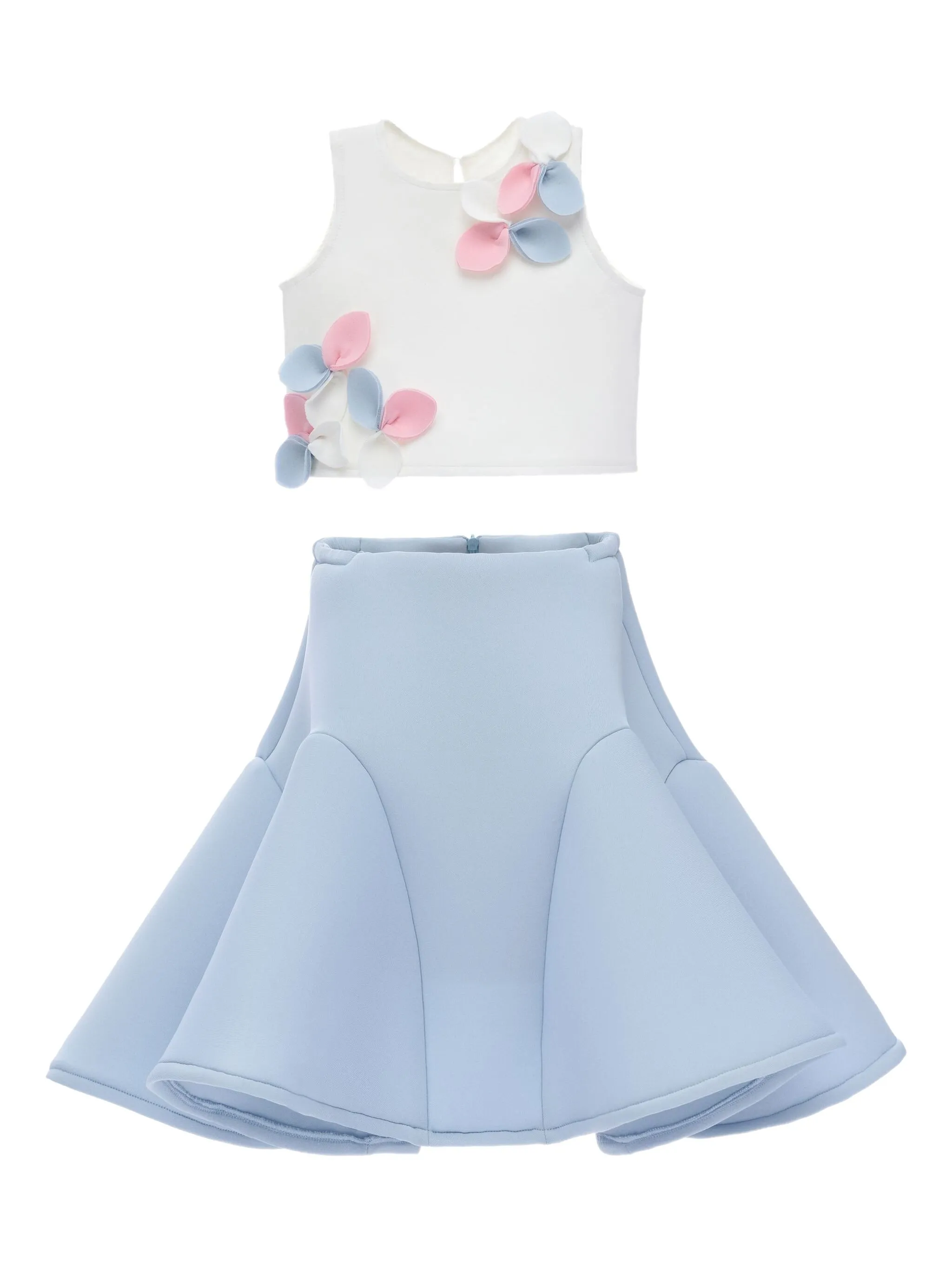 Комплект Blossom из топа и юбки с цветочной аппликацией Mimi Tutu, синий
Комплект Blossom из топа и юбки с цветочной аппликацией Mimi Tutu, синий