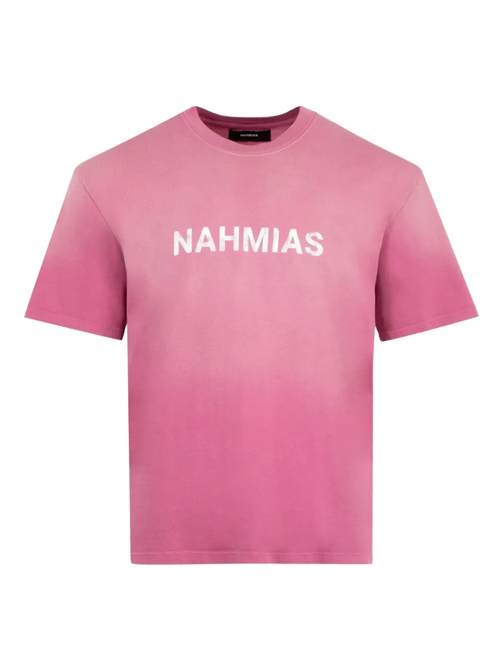 Футболка с принтом логотипа Nahmias, розовый
Футболка с принтом логотипа Nahmias, розовый