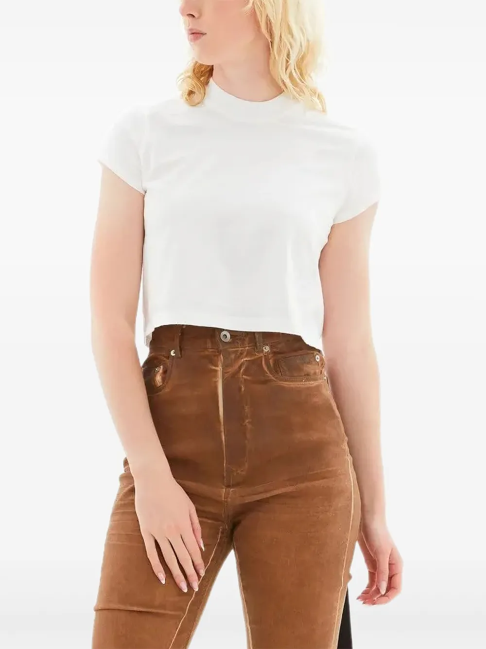 Футболка с круглым вырезом Rick Owens DRKSHDW, белый
Футболка с круглым вырезом Rick Owens DRKSHDW, белый