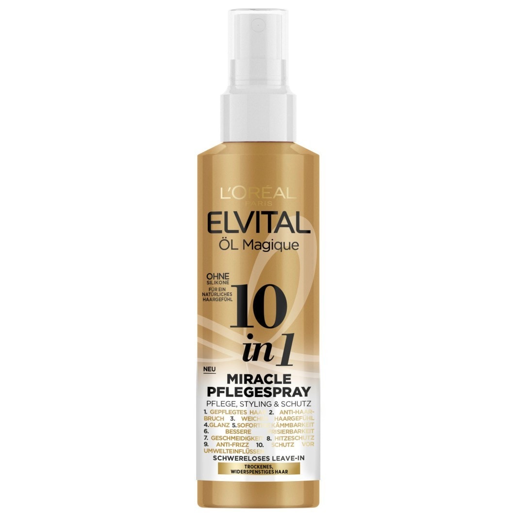 Кондиционер для волос elvital öl magique 10-in-1 miracle pflegespray Loreal Paris, объем 150 мл
Кондиционер для волос elvital öl magique 10-in-1 miracle pflegespray Loreal Paris, объем 150 мл