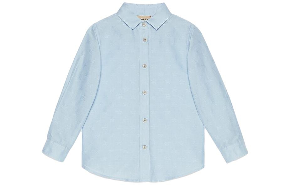 Детская рубашка Gucci, светло-голубой
Детская рубашка Gucci, светло-голубой