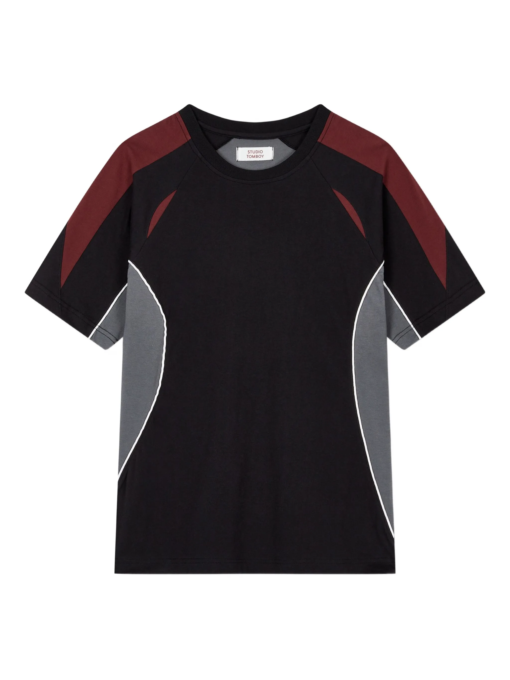 Футболка в стиле колор-блок Tomboy, черный
Футболка в стиле колор-блок Tomboy, черный