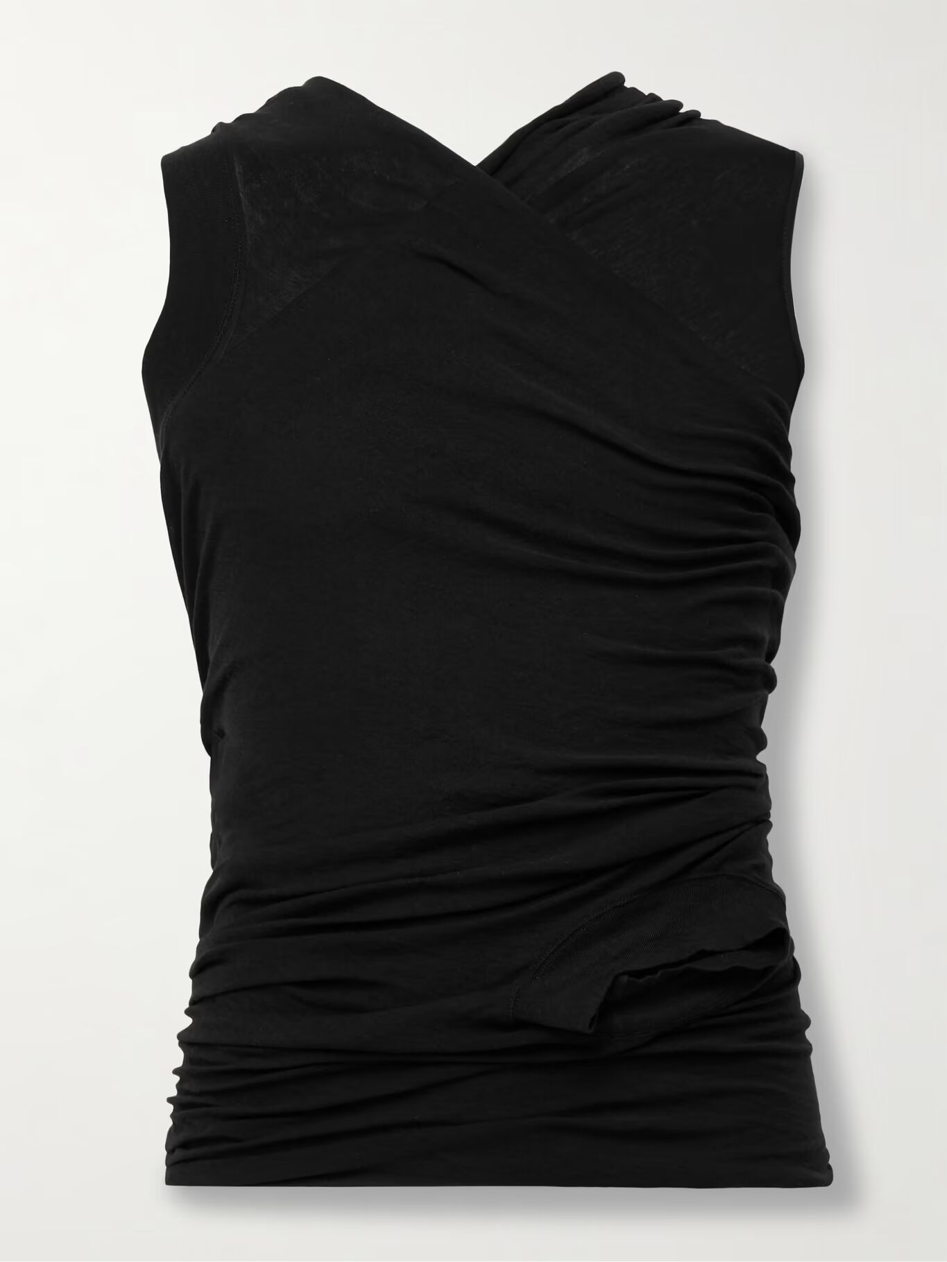 Майка-топ из хлопкового джерси с многослойной отделкой и сборками «Банан» RICK OWENS, черный
Майка-топ из хлопкового джерси с многослойной отделкой и сборками «Банан» RICK OWENS, черный