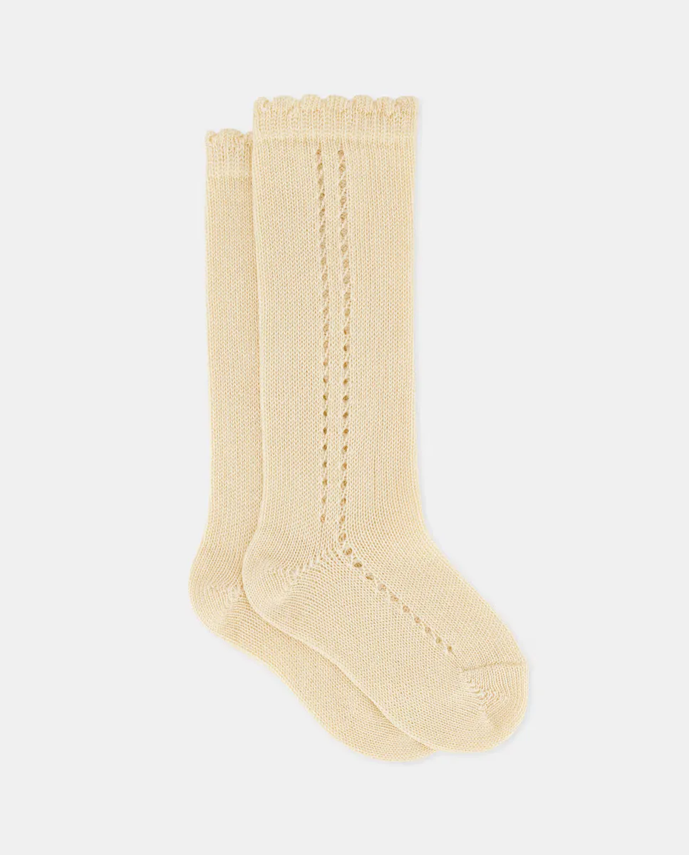 Малышка высокие носки ажурные Cotton Juice, бежевый
Малышка высокие носки ажурные Cotton Juice, бежевый
