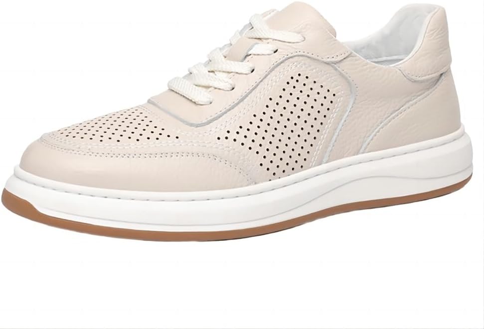 Мужские кожаные повседневные кроссовки, комфортные легкие мокасины для ходьбы, плоские дышащие обувь с амортизирующей подошвой Asifn, бежевый
Мужские кожаные повседневные кроссовки, комфортные легкие мокасины для ходьбы, плоские дышащие обувь с амортизирующей подошвой Asifn, бежевый