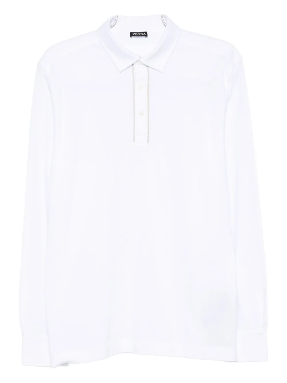 Рубашка-поло с длинными рукавами Zegna, белый
Рубашка-поло с длинными рукавами Zegna, белый