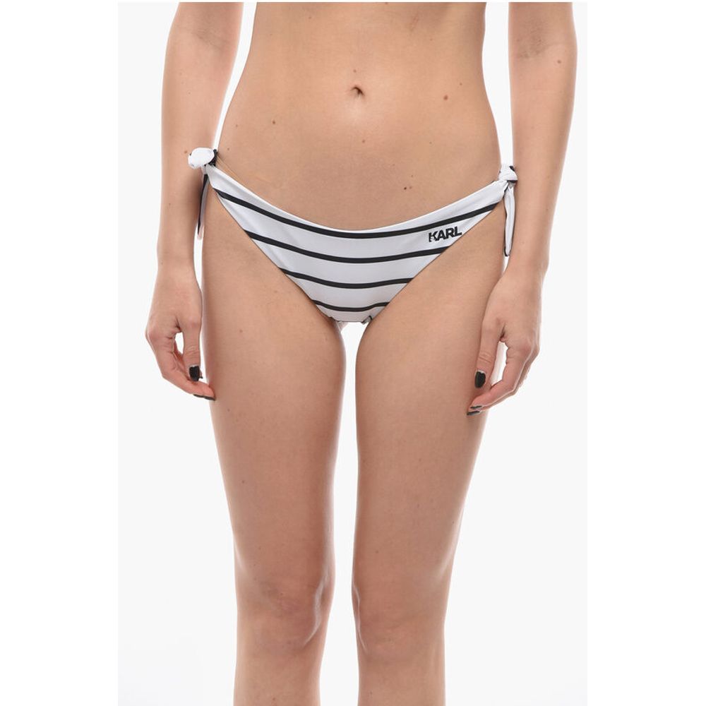 Полосатый бикини-низ с тентовыми шнурками Karl Lagerfeld, Black and White
Полосатый бикини-низ с тентовыми шнурками Karl Lagerfeld, Black and White