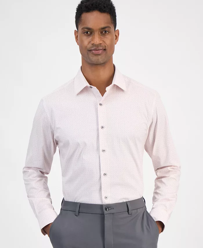 Мужская классическая рубашка с круглым медальонным принтом Alfani, розовый
Мужская классическая рубашка с круглым медальонным принтом Alfani, розовый