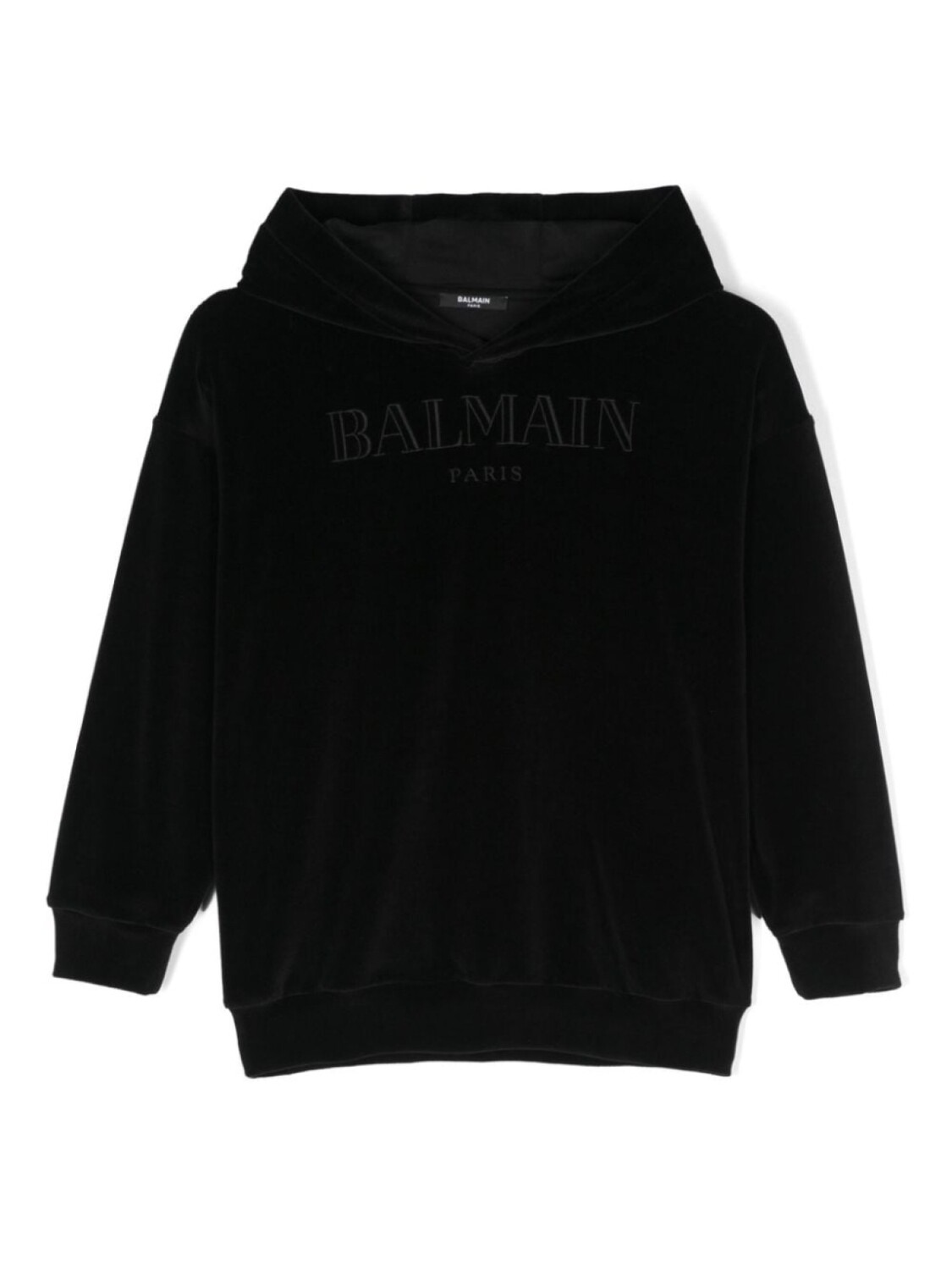 Balmain Kids худи с вышитым логотипом, черный
Balmain Kids худи с вышитым логотипом, черный