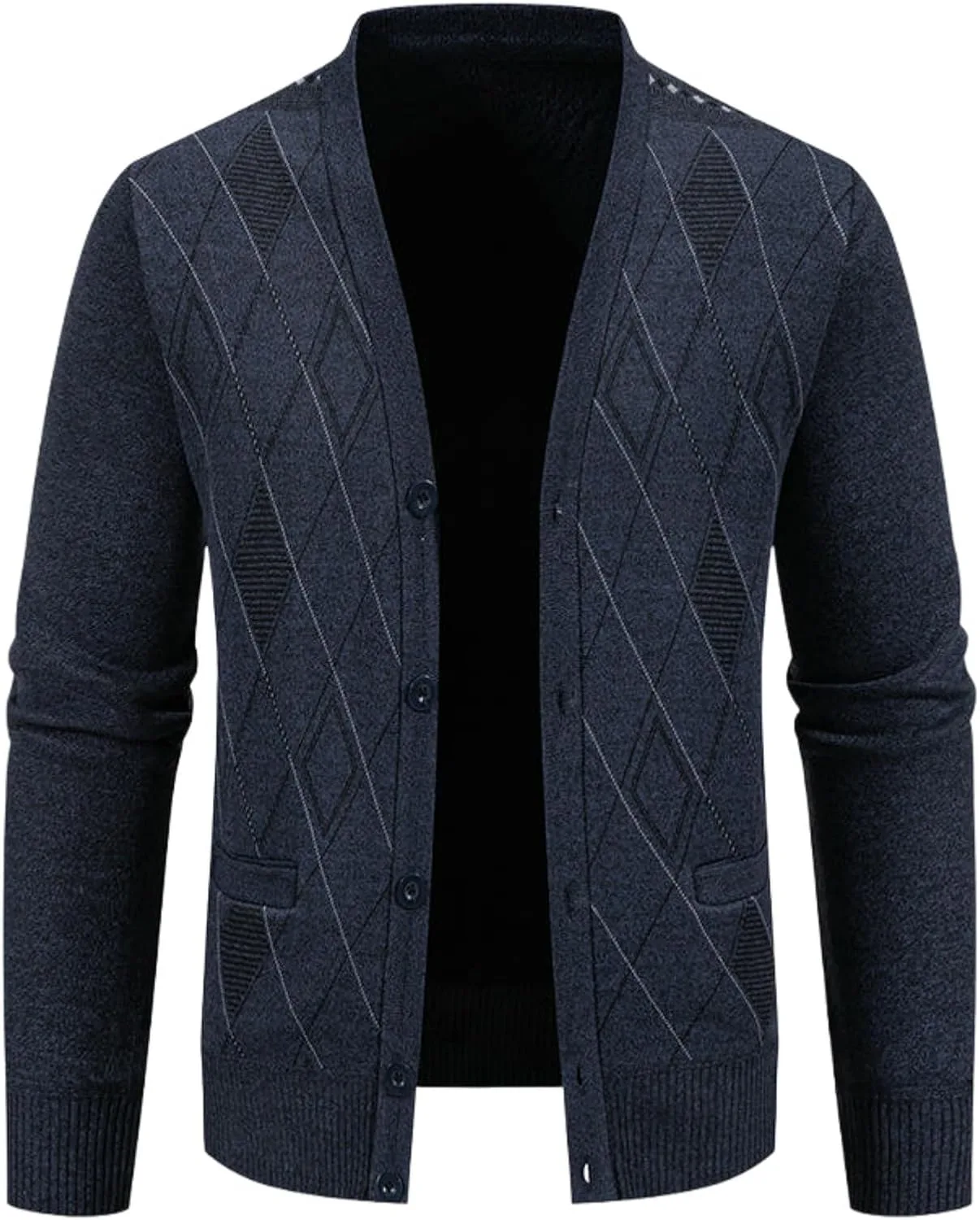 Мужской свитер-кардиган V-образного выреза в корейском стиле YEBAITOU
Мужской свитер-кардиган V-образного выреза в корейском стиле YEBAITOU