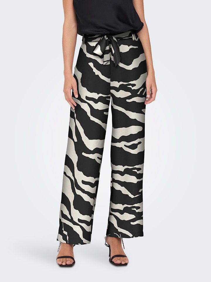 Тканевые брюки ONLY, черный/бежевый
Тканевые брюки ONLY, черный/бежевый