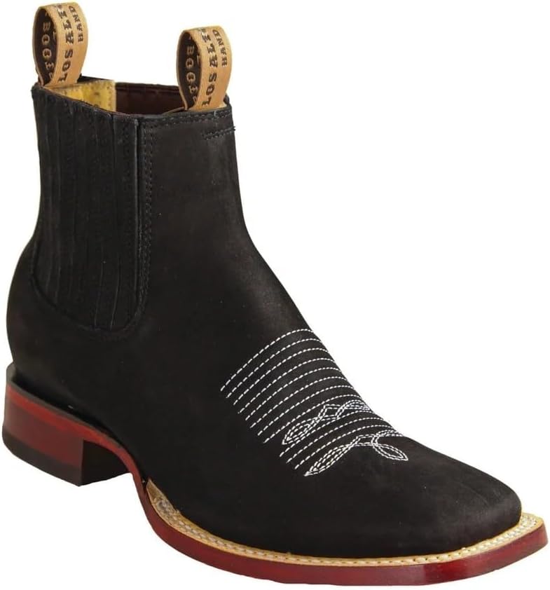 Мужские короткие ковбойские ботинки с квадратным носком из настоящей нубуковой замши - черные Generic
Мужские короткие ковбойские ботинки с квадратным носком из настоящей нубуковой замши - черные Generic