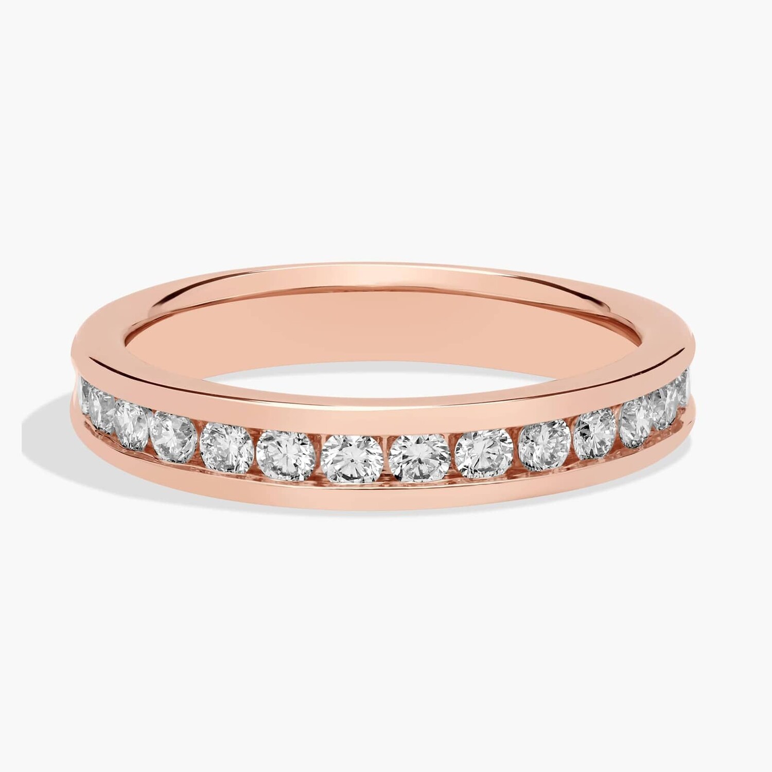 Кольцо с бриллиантами в оправе Channel Set из розового золота 14 карат (1/2 карата Tw. - HI / SI1-SI2) Blue Nile
Кольцо с бриллиантами в оправе Channel Set из розового золота 14 карат (1/2 карата Tw. - HI / SI1-SI2) Blue Nile