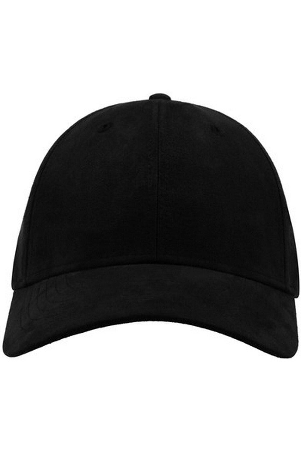 Замшевая бейсболка Fam с 6 вставками Atlantis, черный 
Замшевая бейсболка Fam с 6 вставками Atlantis, черный