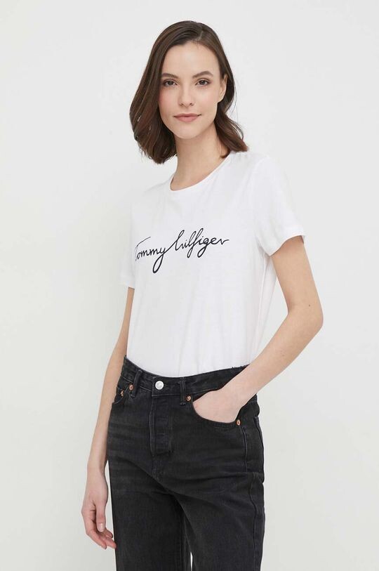 Хлопковая футболка Tommy Hilfiger, белый
Хлопковая футболка Tommy Hilfiger, белый