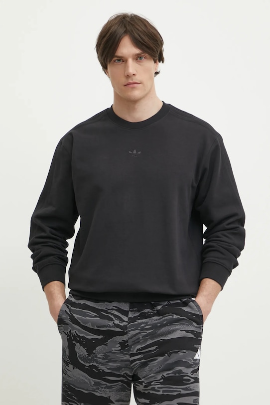 Хлопковая толстовка Essential Adidas Originals, черный
Хлопковая толстовка Essential Adidas Originals, черный